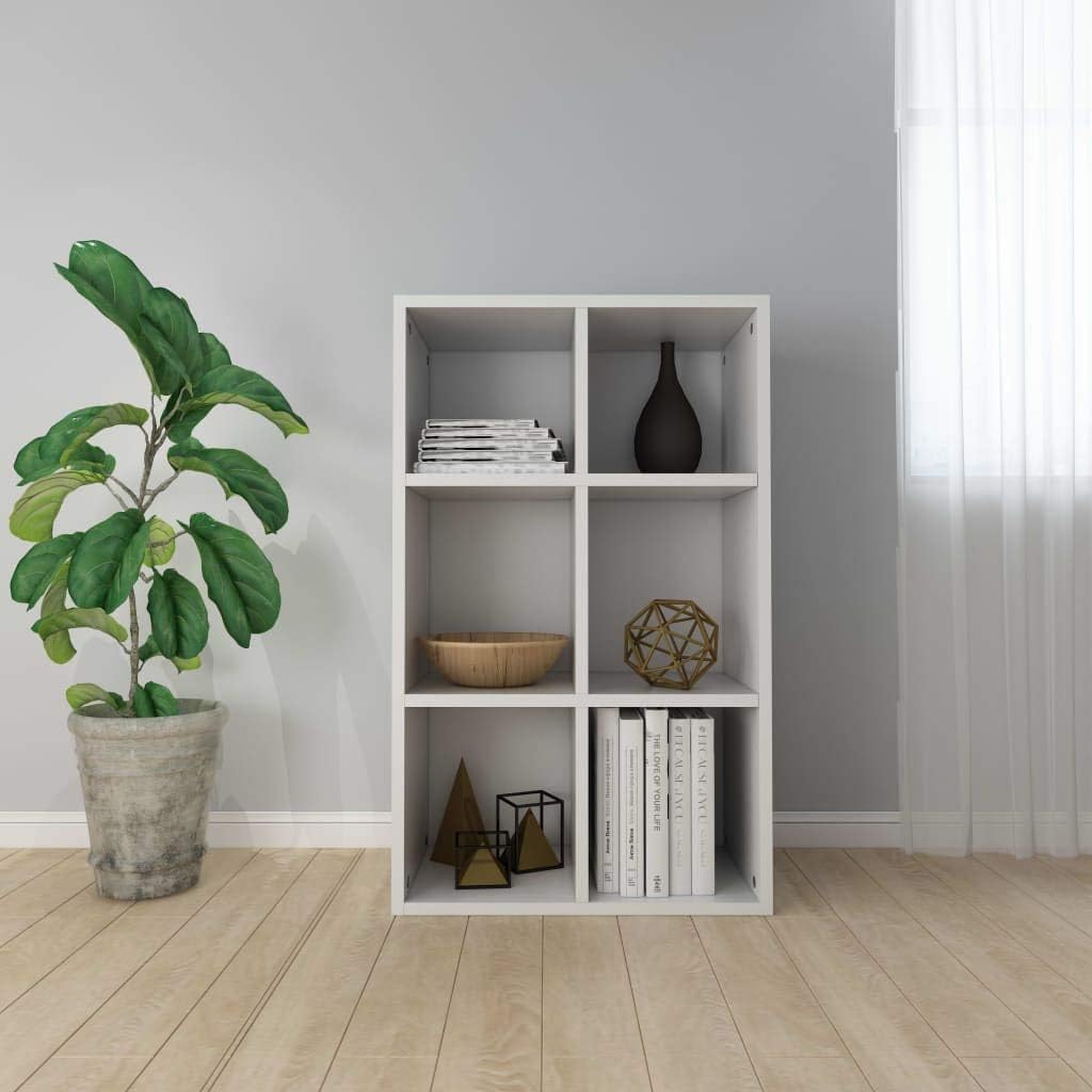 White and Sonoma Oak Book Cabinet Sideboard O576010