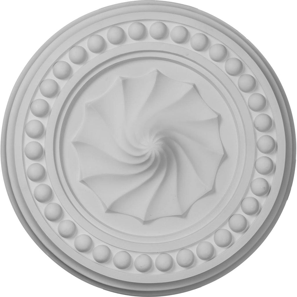 15 3/4 inch x 2 inch Ceiling Medallion Hand-Painted Flash Blue L2254