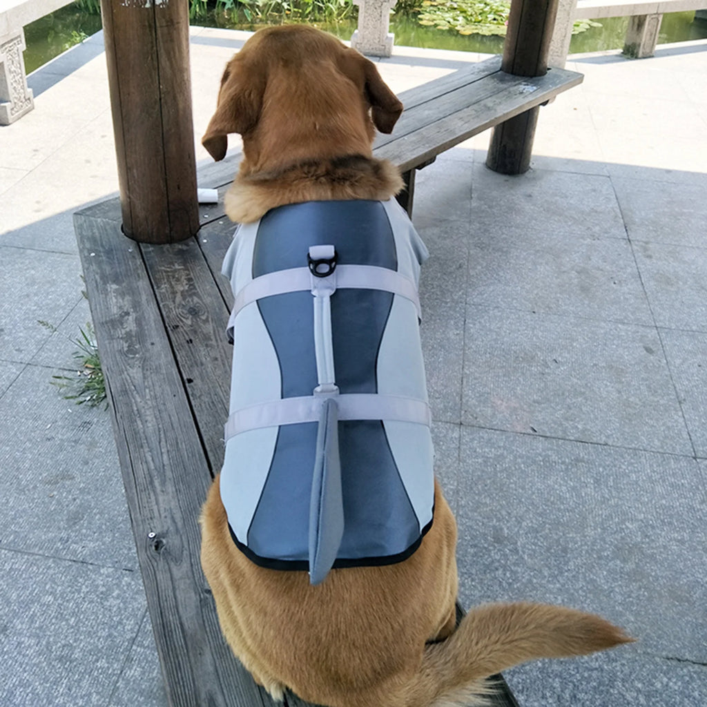 Dog Pet Shark Swimsuit Vest Pet Safety Wear Dog Swimsuit Preserver For Water Safety Device At The Pool, Beach, Boating X91420