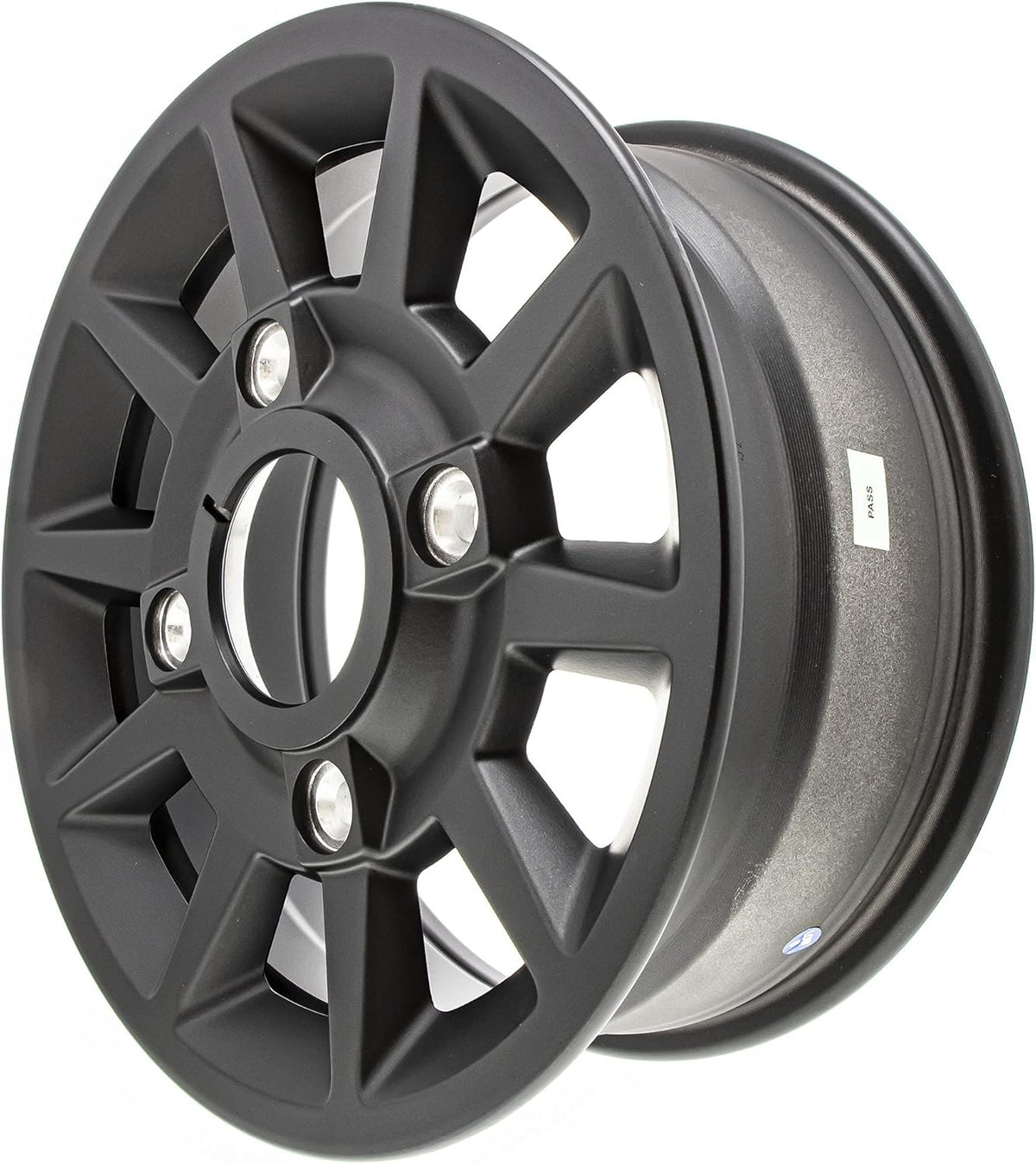 Front Rim 14 in. X 6 in. Wide Flash Black M418