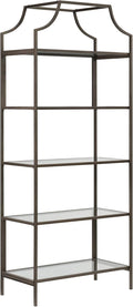 Satin Gold Finish Bookcase Z875