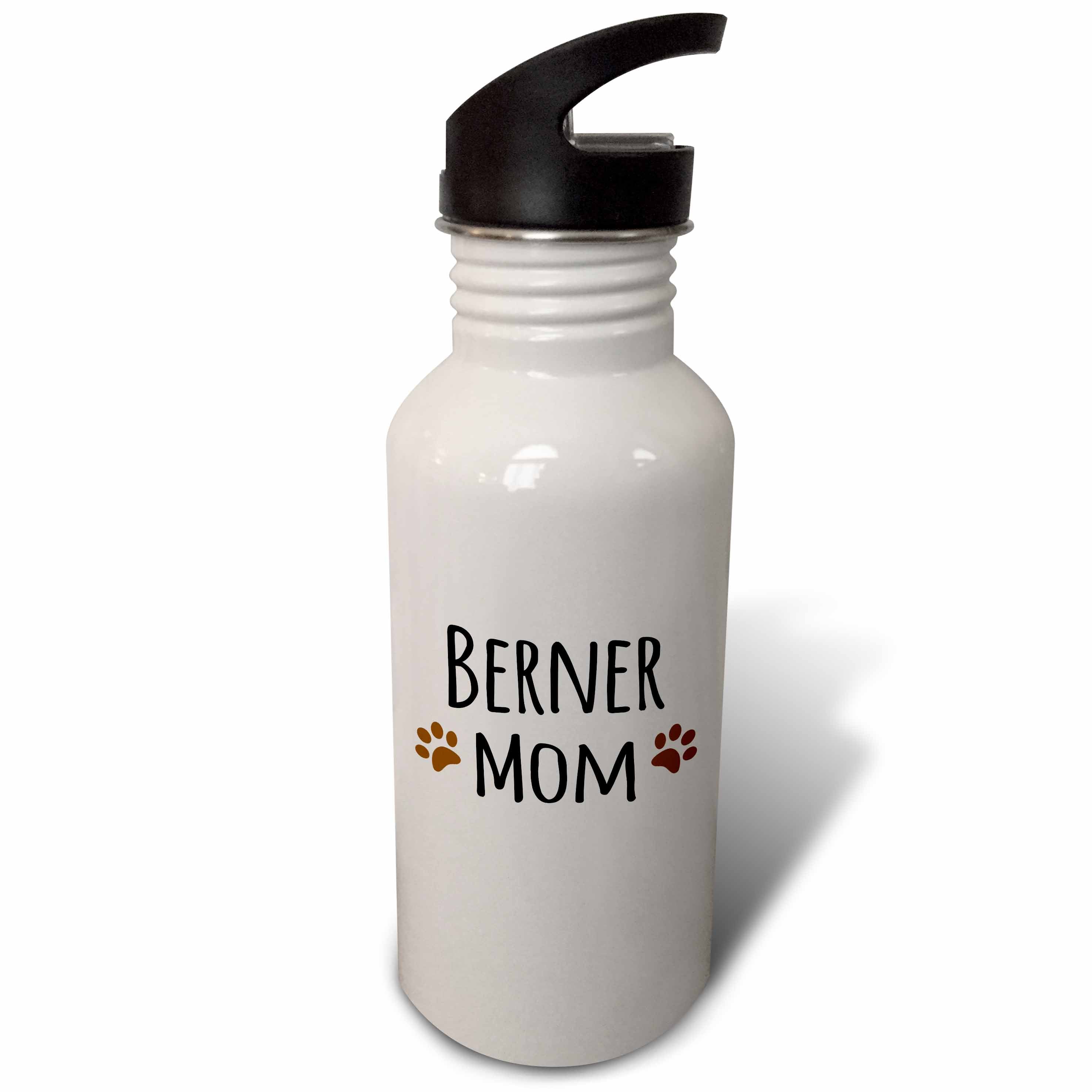 Brown Muddy Paw Prints 21 oz Sports Water Bottle S56598