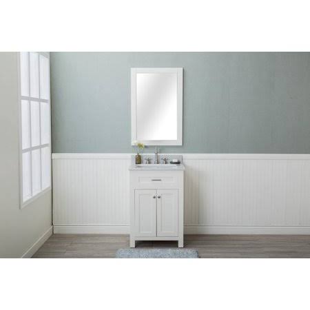 White Shaker Bathroom Vanity with Marble Top Q2523