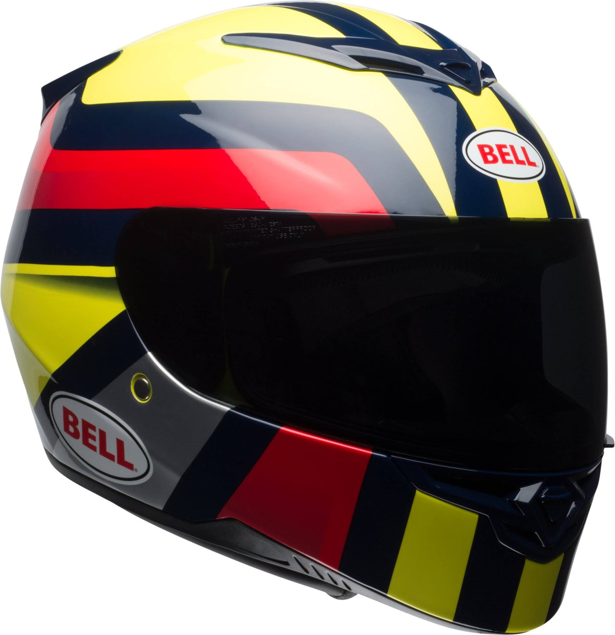 Gloss Hi-Viz Yellow Navy Red Helmet Size Small Y778