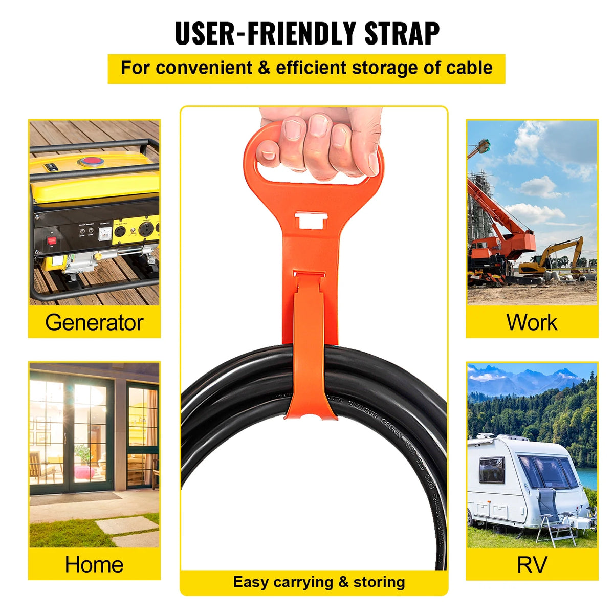 Welding Extension Cord 25ft 50AMP 8/3 Heavy Duty 8AWG 250V K367