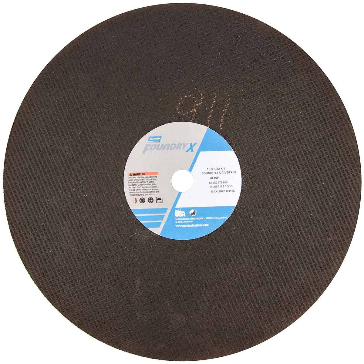 Cut-Off Wheel, 20 in. Dia, AO, 24 G U3310