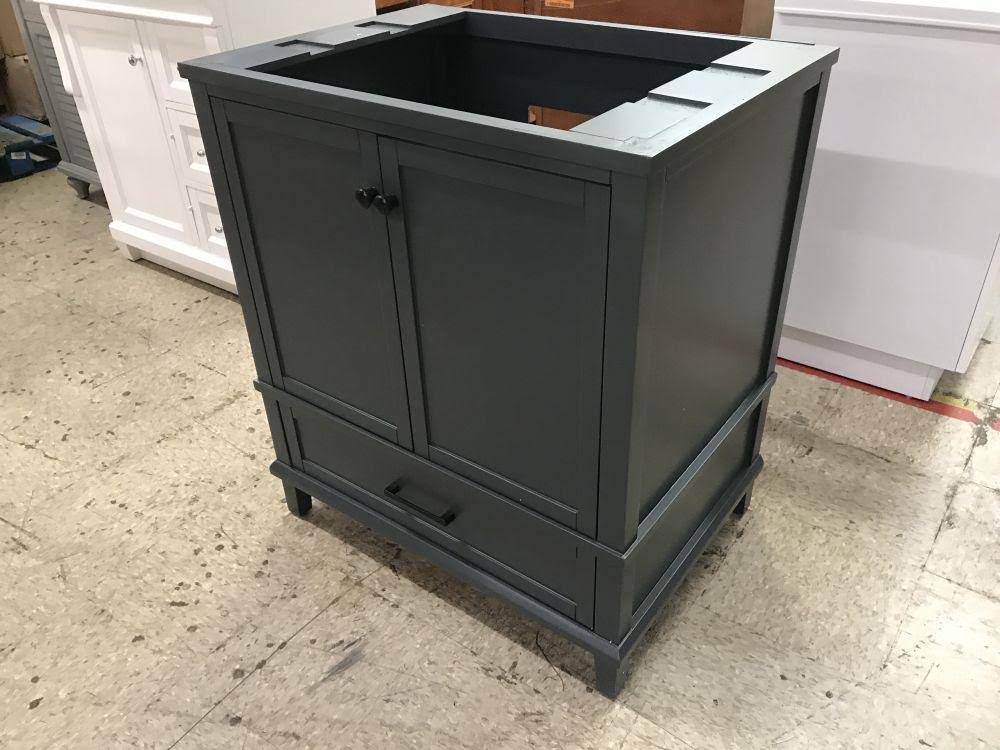Dark Blue-Gray Bathroom Vanity Cabinet E233