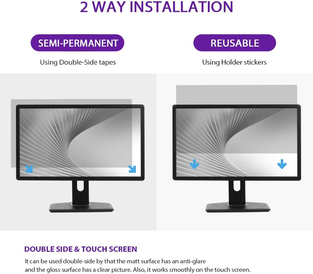 Blue Light Blocking Screen Film Anti-Glare Pack of 2 V943