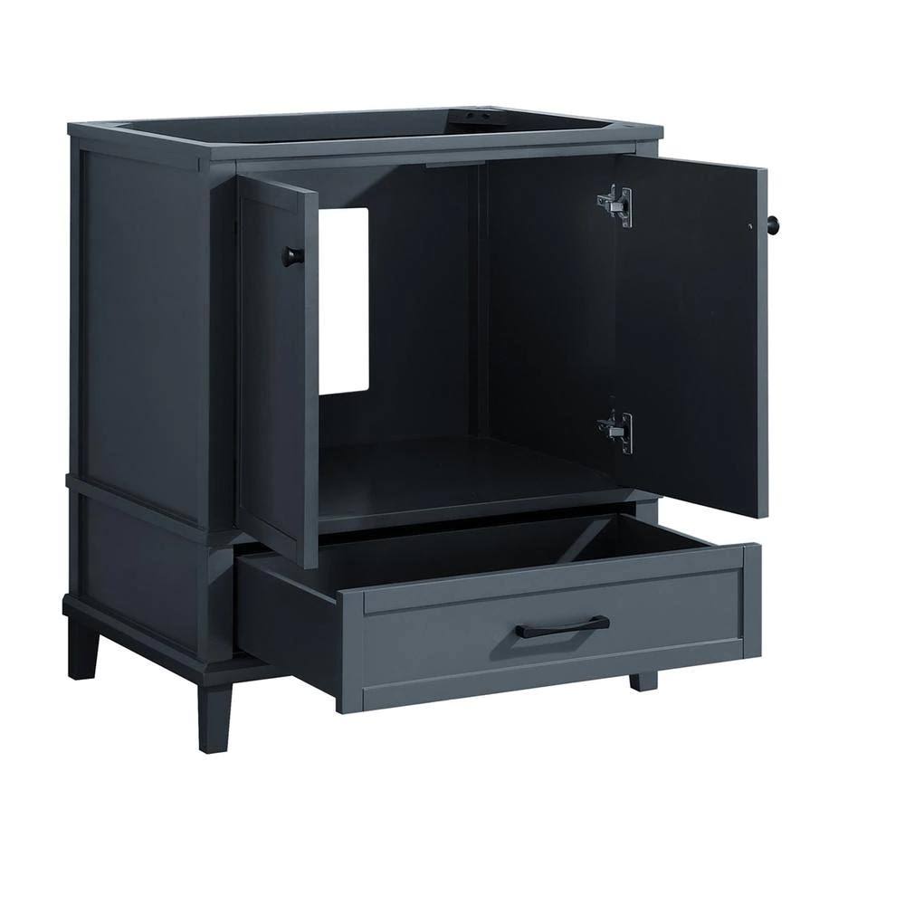 Dark Blue-Gray Bathroom Vanity Cabinet E233