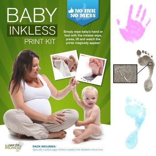 Inkless Wipe Hand and Foot Print Kit with 4 Standard Coated Paper Y727570