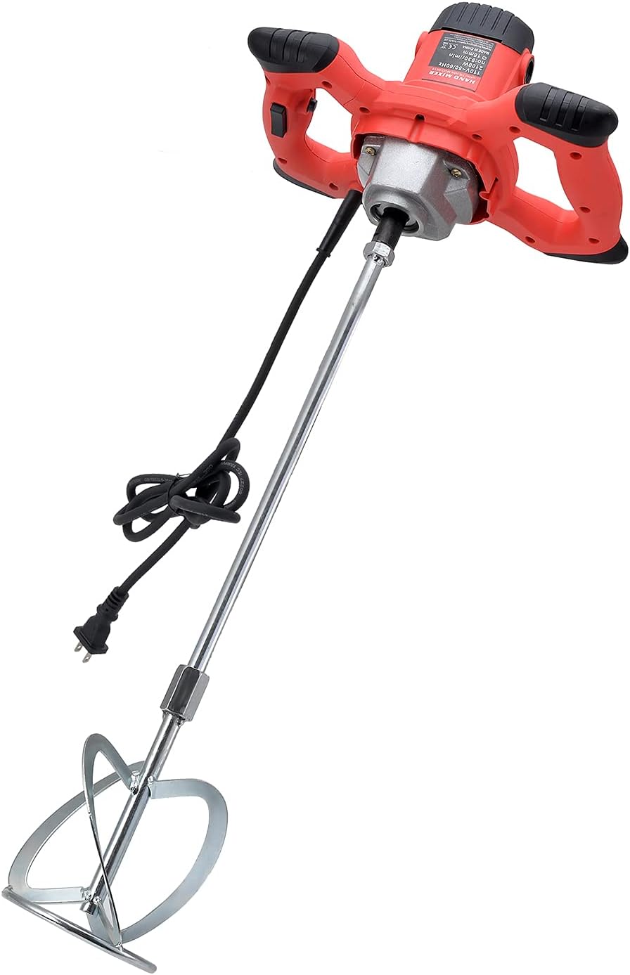 2100W Electric Handheld Concrete Mixer Drill, Cement Stirrer with Rod, 6 Speed, 110V, Pack of 2 M276