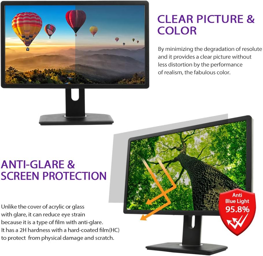 Blue Light Blocking Screen Film Anti-Glare Pack of 2 V943