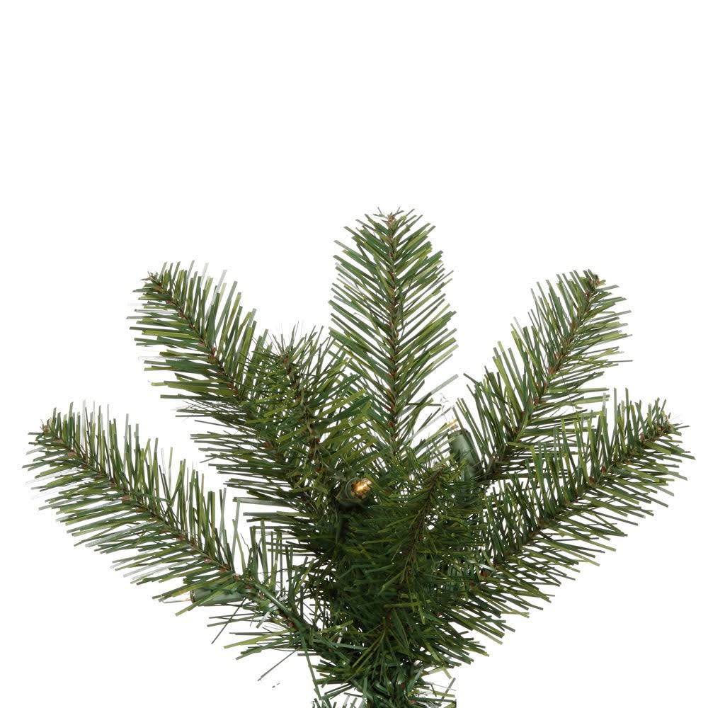 4.5 ft Green Pencil Pine Christmas Tree with Warm White LED Lights F692