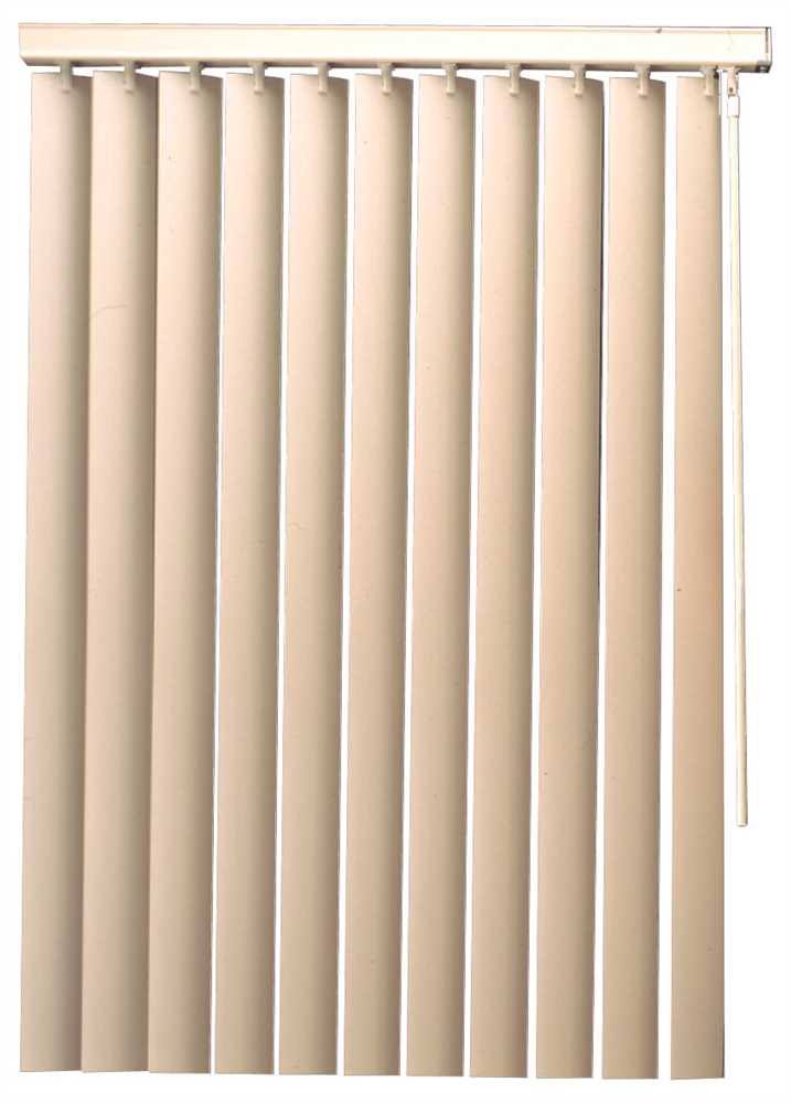 Ivory 78x84 in. Vinyl Vertical Blinds with Valance L438171