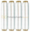 Clear Pre-Stretch Hand Wrap with Folded Edges 96-Rolls F1494