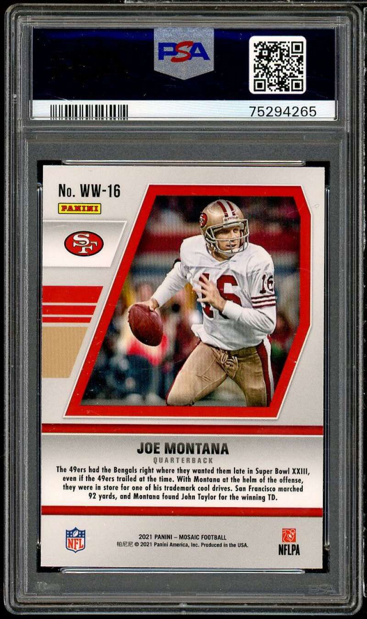 2021 Mosaic Card PSA 10 Q8907