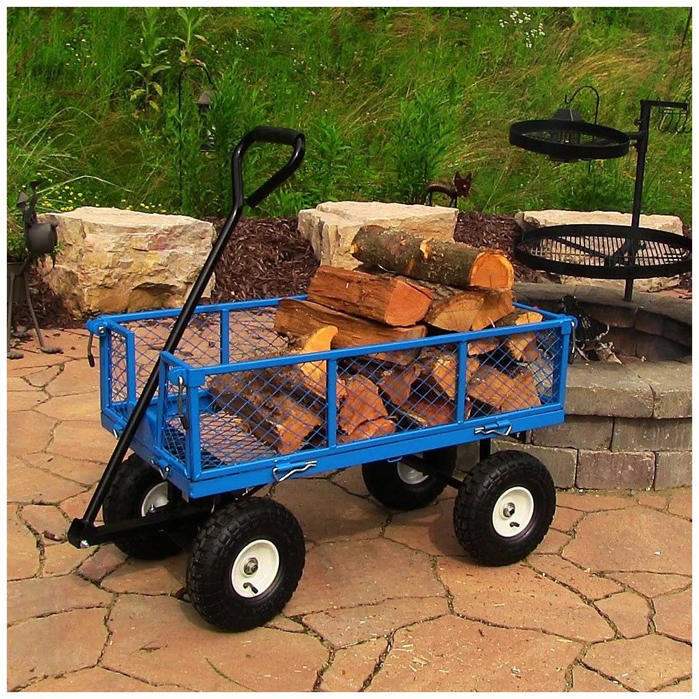 Black Steel Log Cart P146880