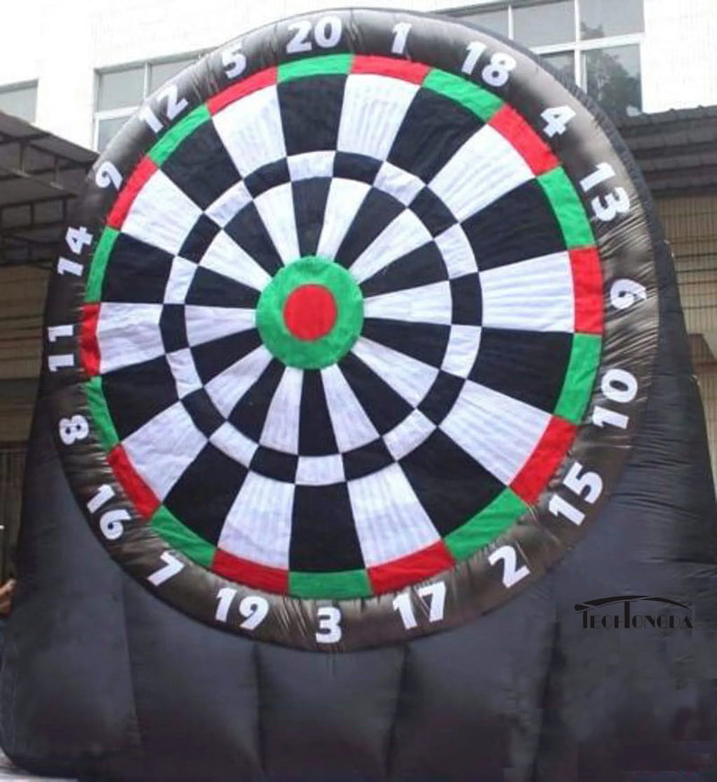 10ft Inflatable Dart Board Golf Foot Game Soccer Kick Air Blower Bouncer Sport E4982