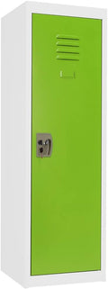 Red/White Metal Kids Locker with Lock and 2 Adjustable Shelves R483