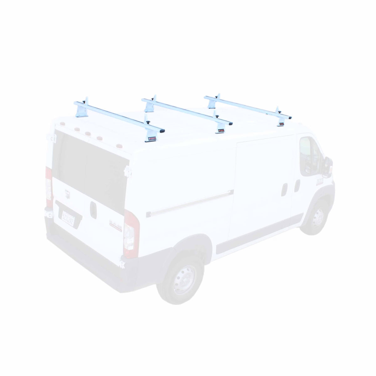 Aluminum 3 Bar Van Roof Rack System With Ladder Stopper White U171