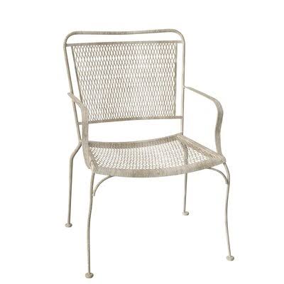 Stacking Patio Dining Chair Weathered White C82858