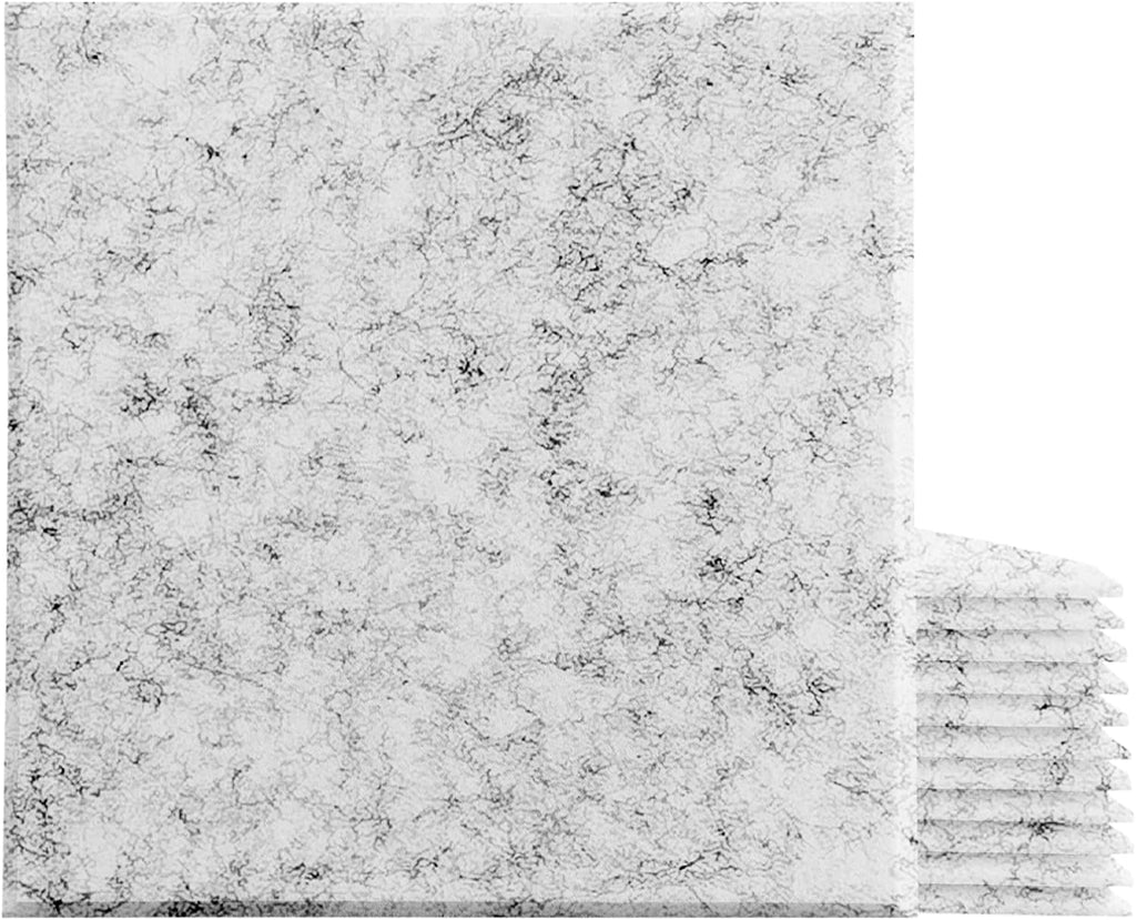 12 Pack Acoustic Panels, 12 X 12 X 0.4 Inch Brown Sound Absorbing Panel I371