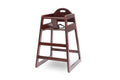 Cherry Brown Wooden High Chair with Safety Belt U293243