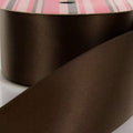 3 inch Brown Double Faced Satin Ribbon 100 Yard K647894