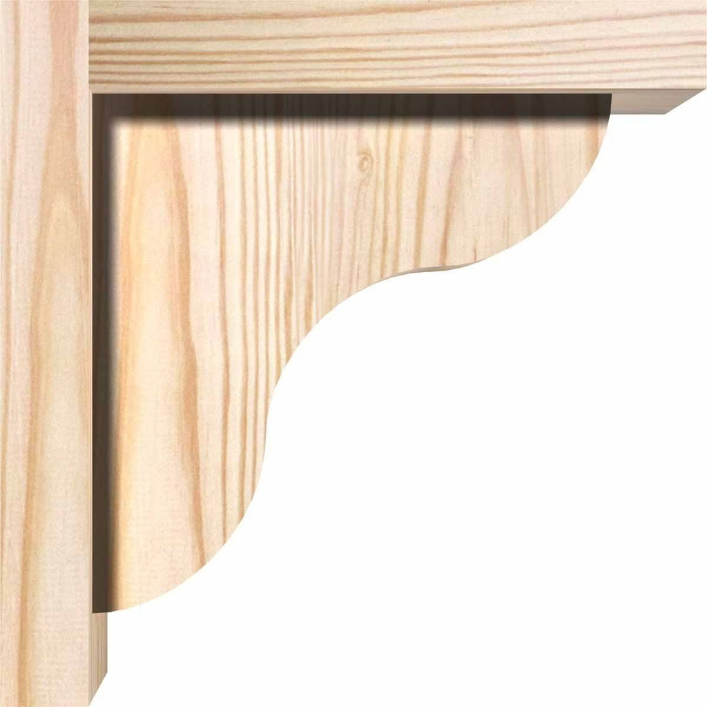 Carmel Smooth Corbel w/Backplate, Douglas Fir Y4863