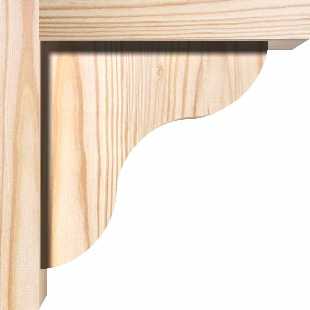 Carmel Smooth Corbel w/Backplate, Douglas Fir Y4863
