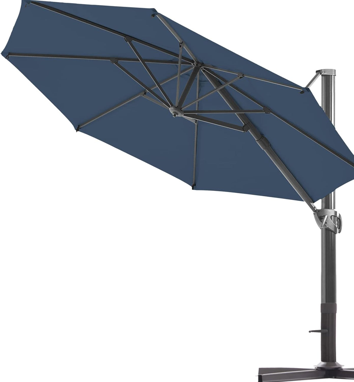 11 ft. Aluminum Cantilever Umbrella with 360° Rotation (Brick Red) W2790