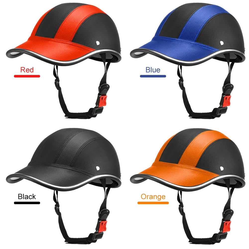Cycling Safety Helmet Baseball Hat for Motorcycle Bike Scooter X8645