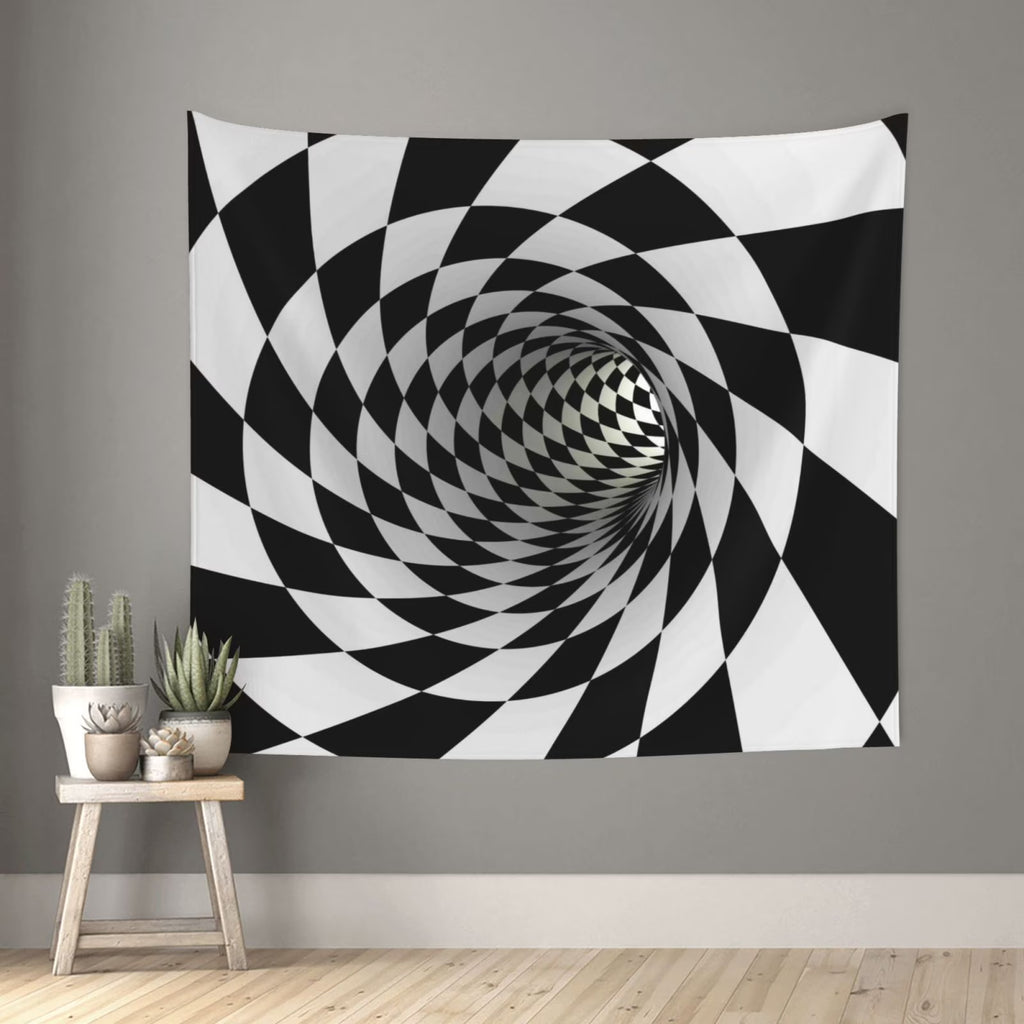 3D Vortex Illusion Tapestry Wall Hanging 60x51in G329
