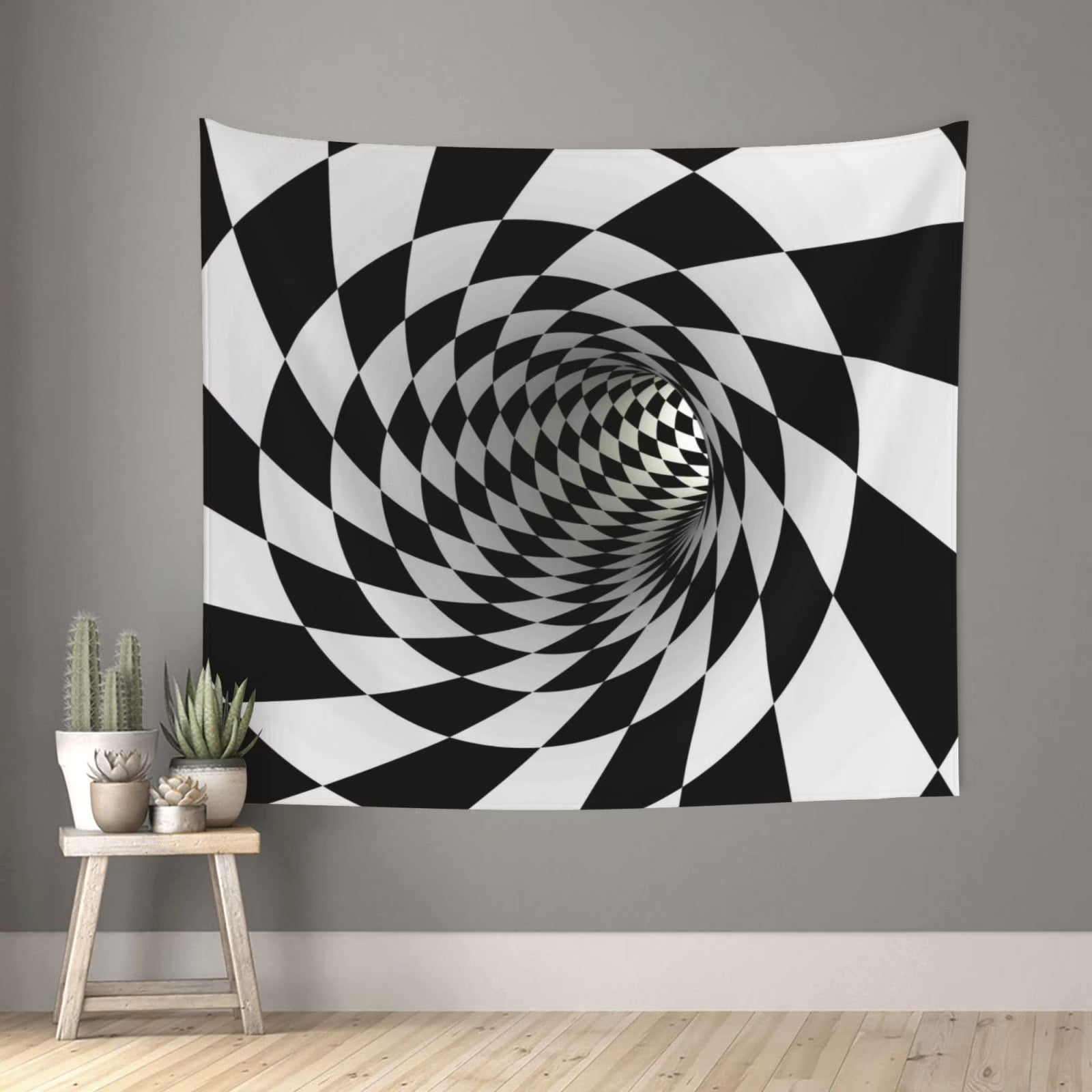 3D Vortex Illusion Tapestry Wall Hanging 60x51in G329