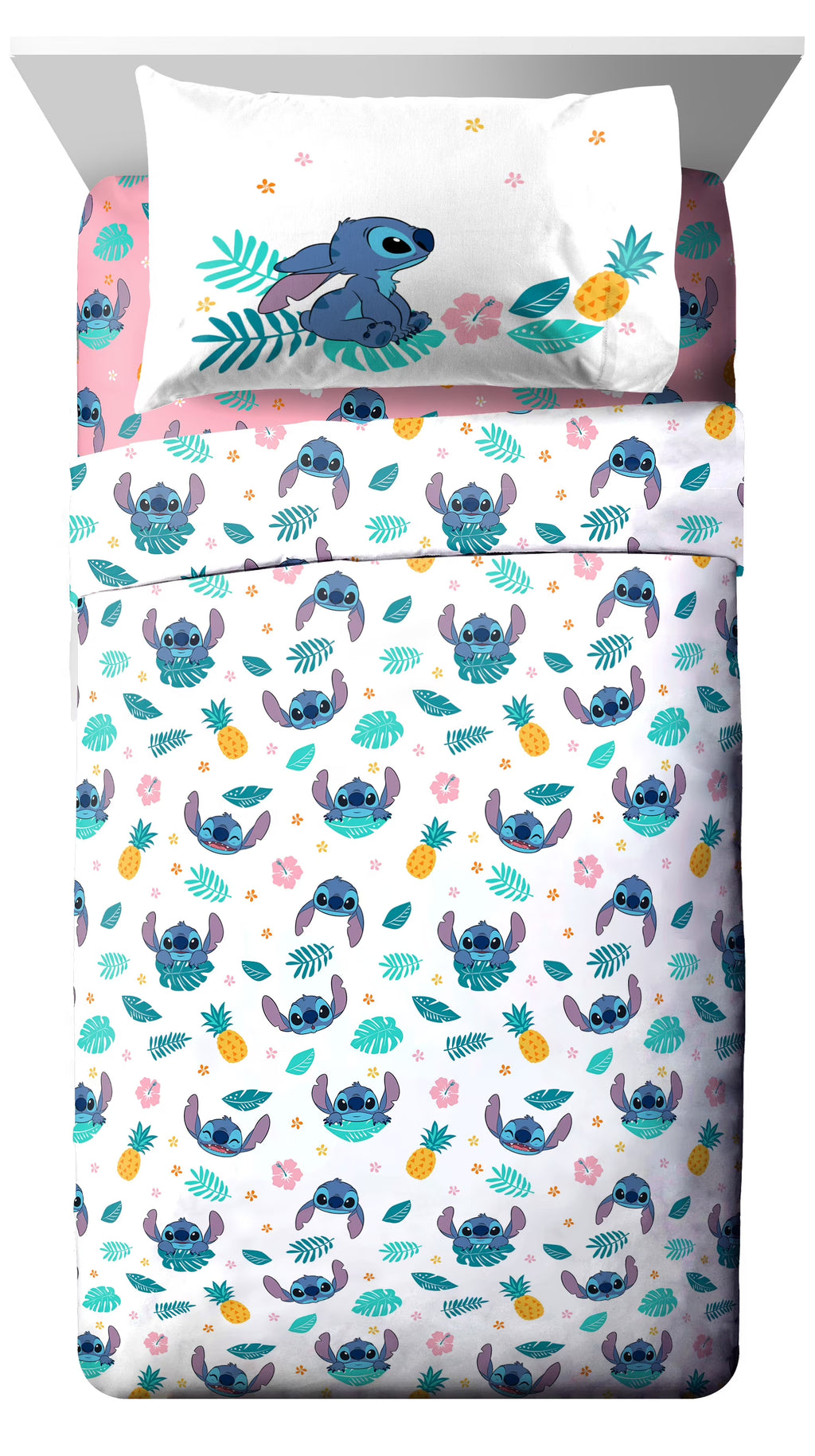 Pink Microfiber Kids 3-Piece Twin Sheet Set E492605