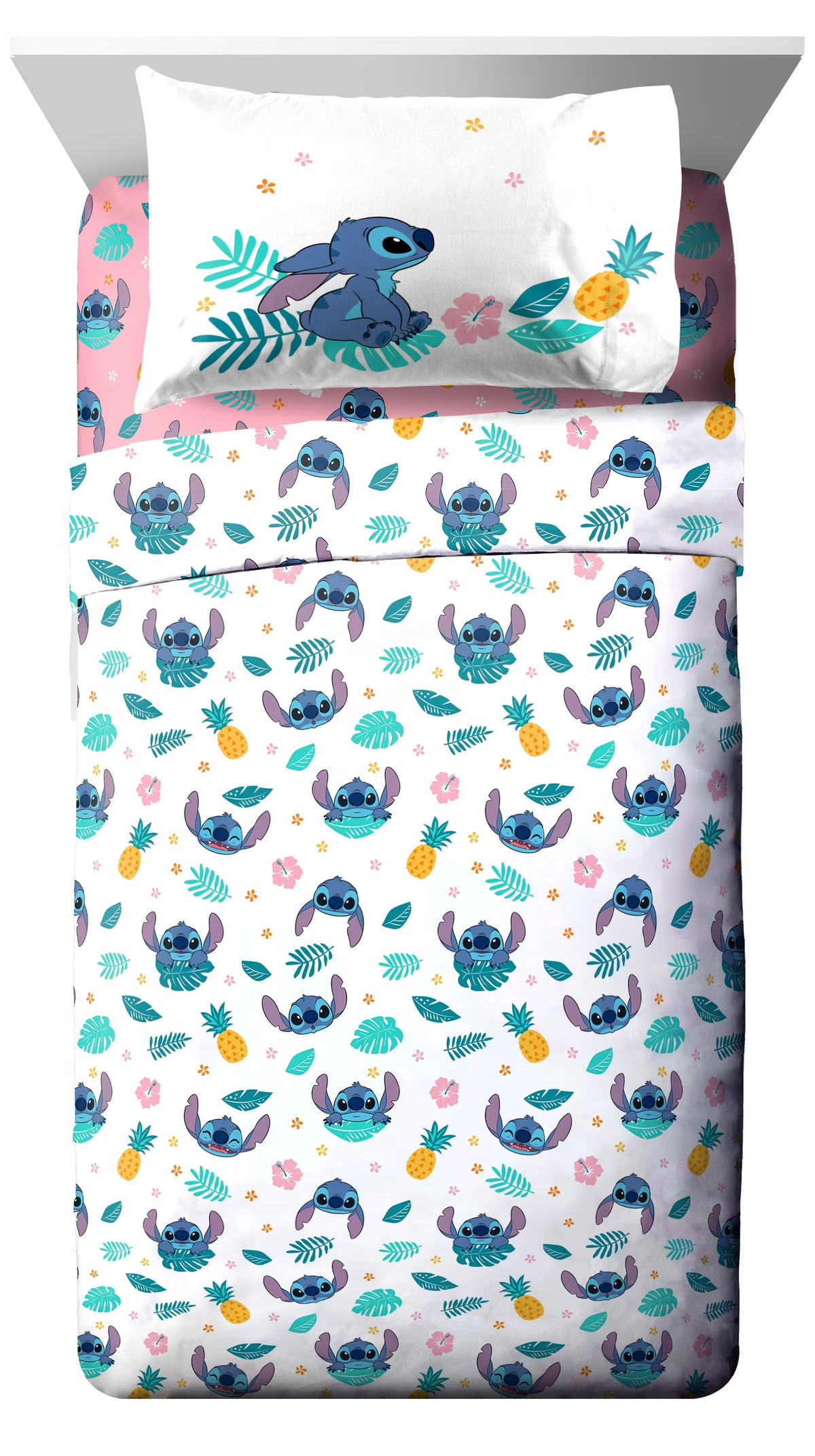 Pink Microfiber Kids 3-Piece Twin Sheet Set E492605