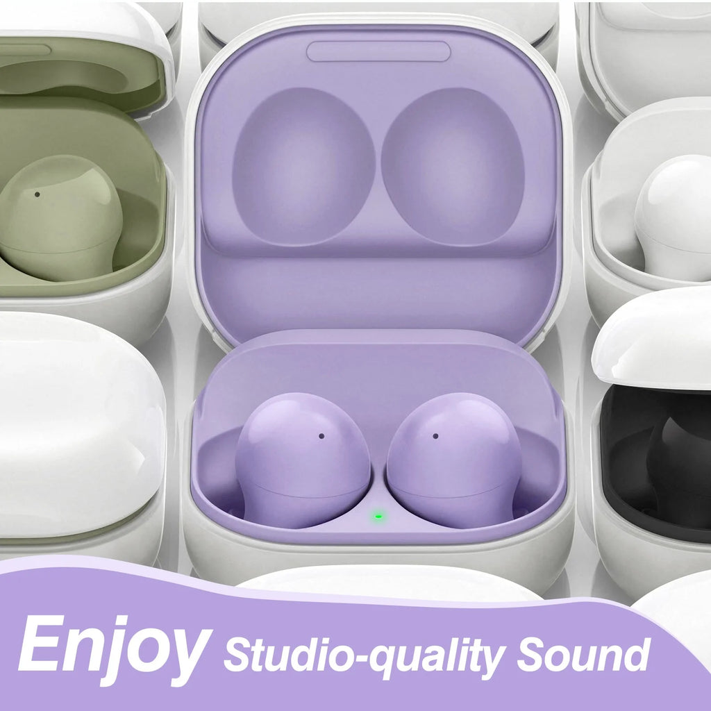 Purple Truly Wireless Bluetooth Headphones with Noise Isolation P889673