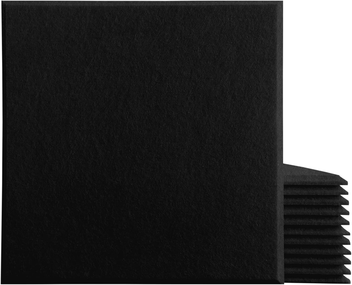 12 Pack Acoustic Panels, 12 X 12 X 0.4 Inch Brown Sound Absorbing Panel I371