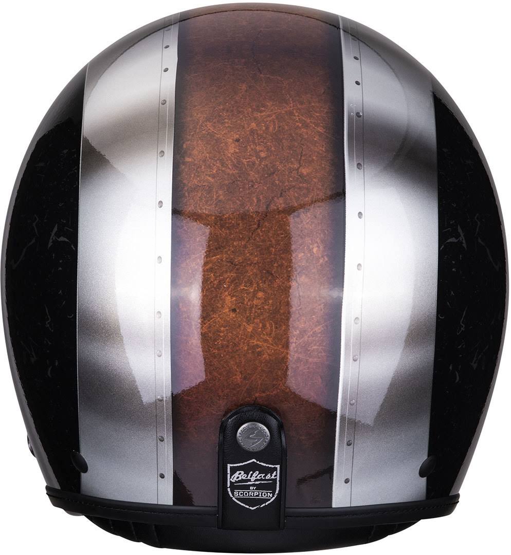 Black-Silver Jet Helmet, Size XL L578