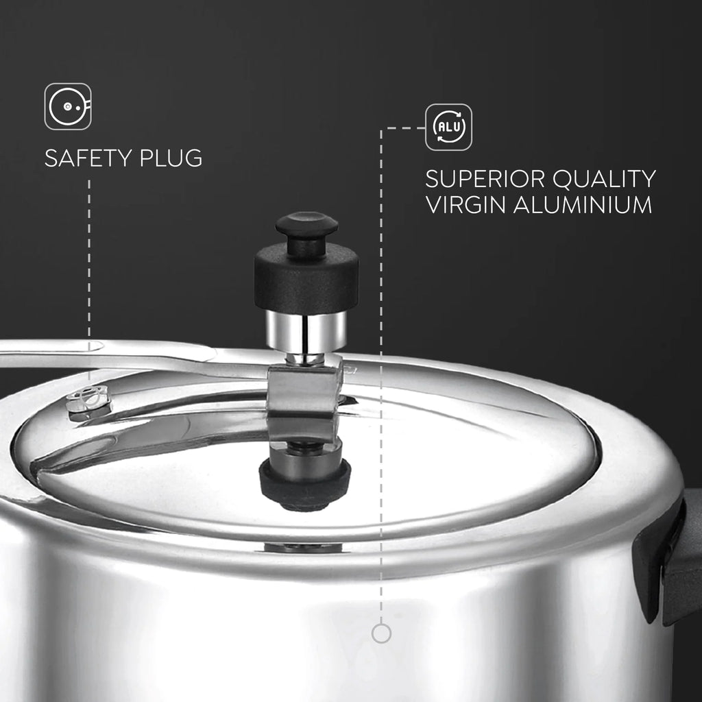 Deluxe 5 L Induction Bottom Pressure Cooker (Aluminium) Y717120