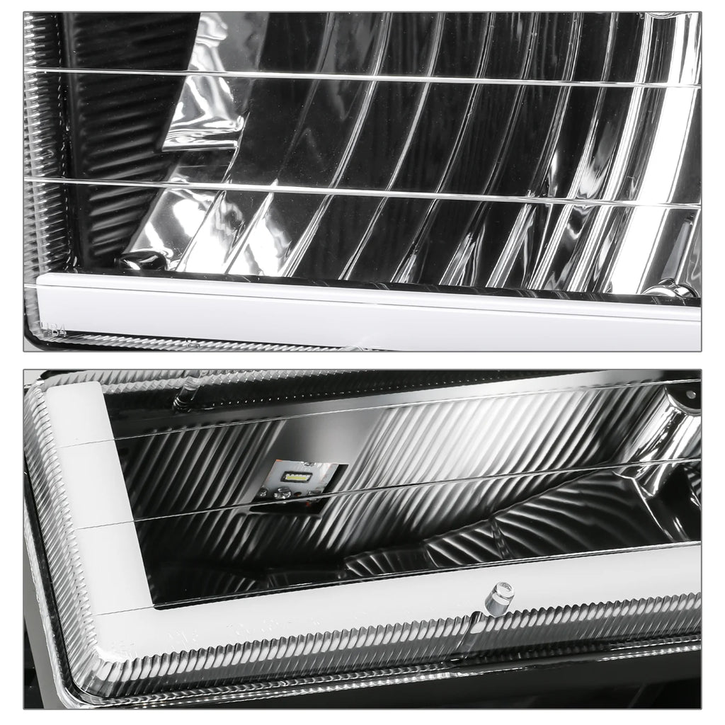 Switchback LED Tube DRL Headlights Assembly H97412