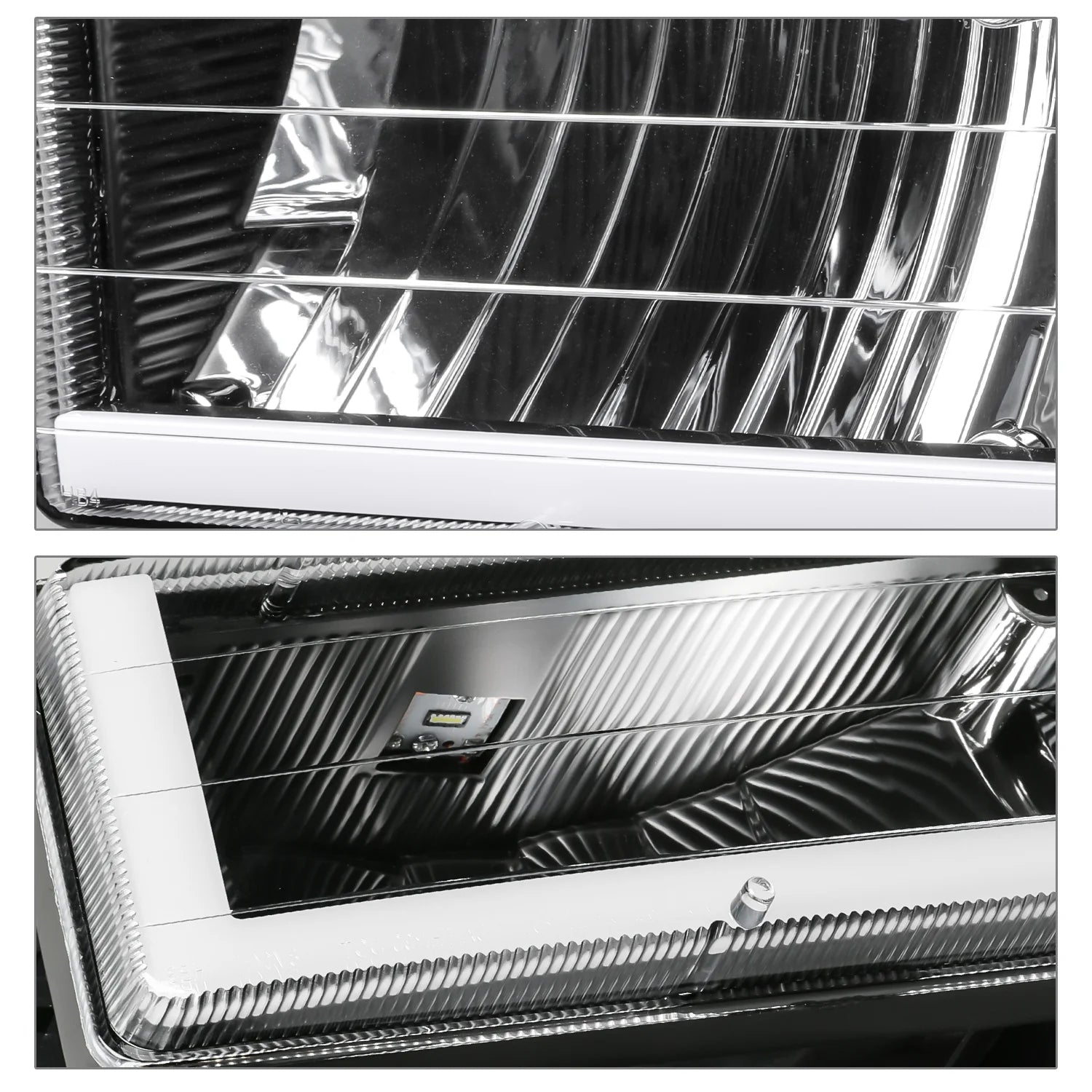Switchback LED Tube DRL Headlights Assembly H97412