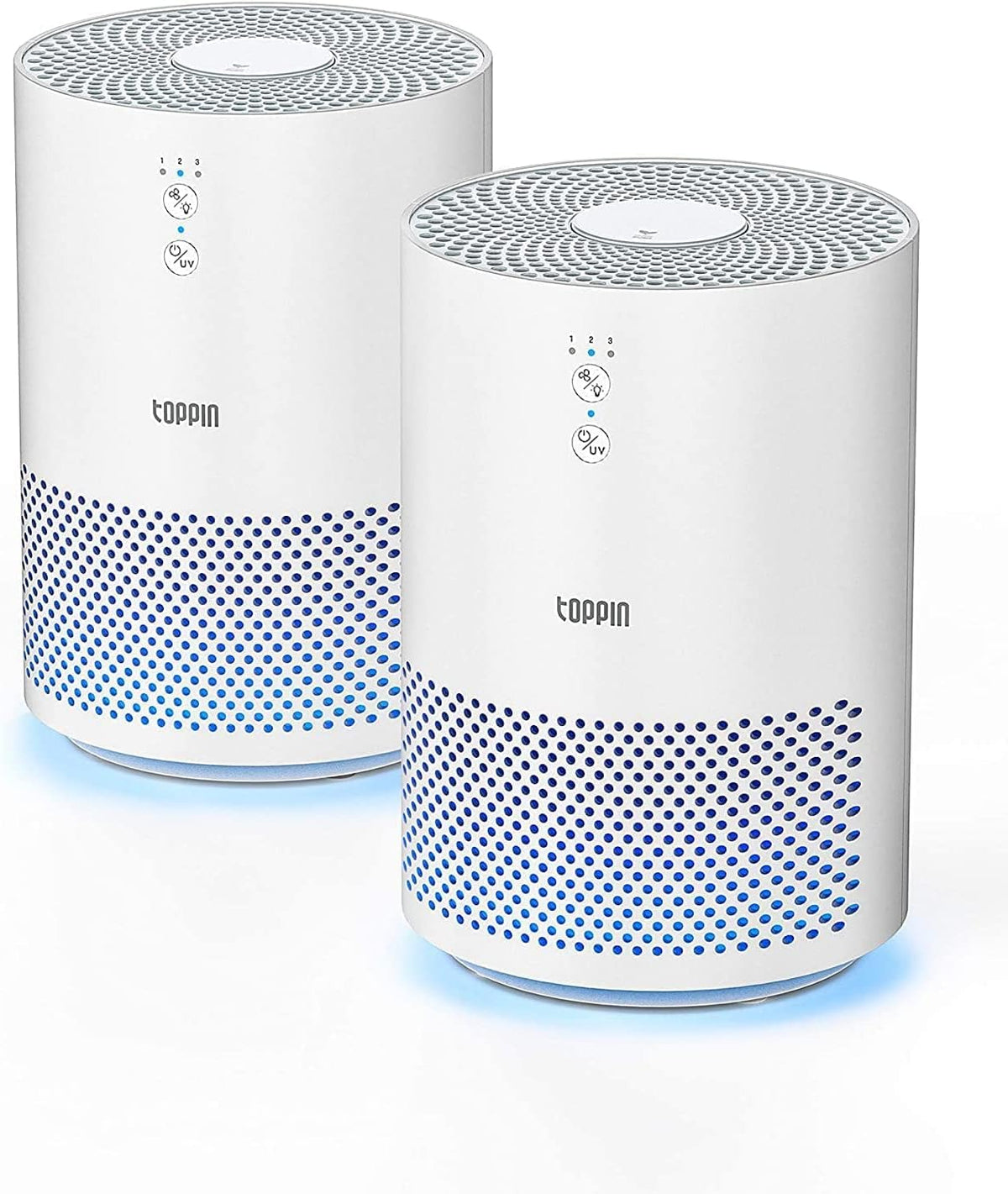 White Pack of 2 HEPA Air Purifiers N2534
