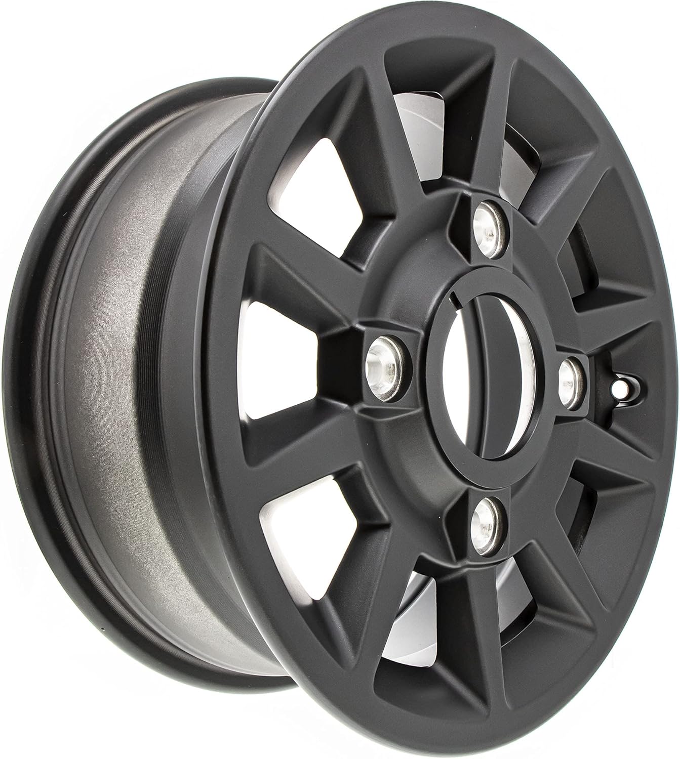Front Rim 14 in. X 6 in. Wide Flash Black M418