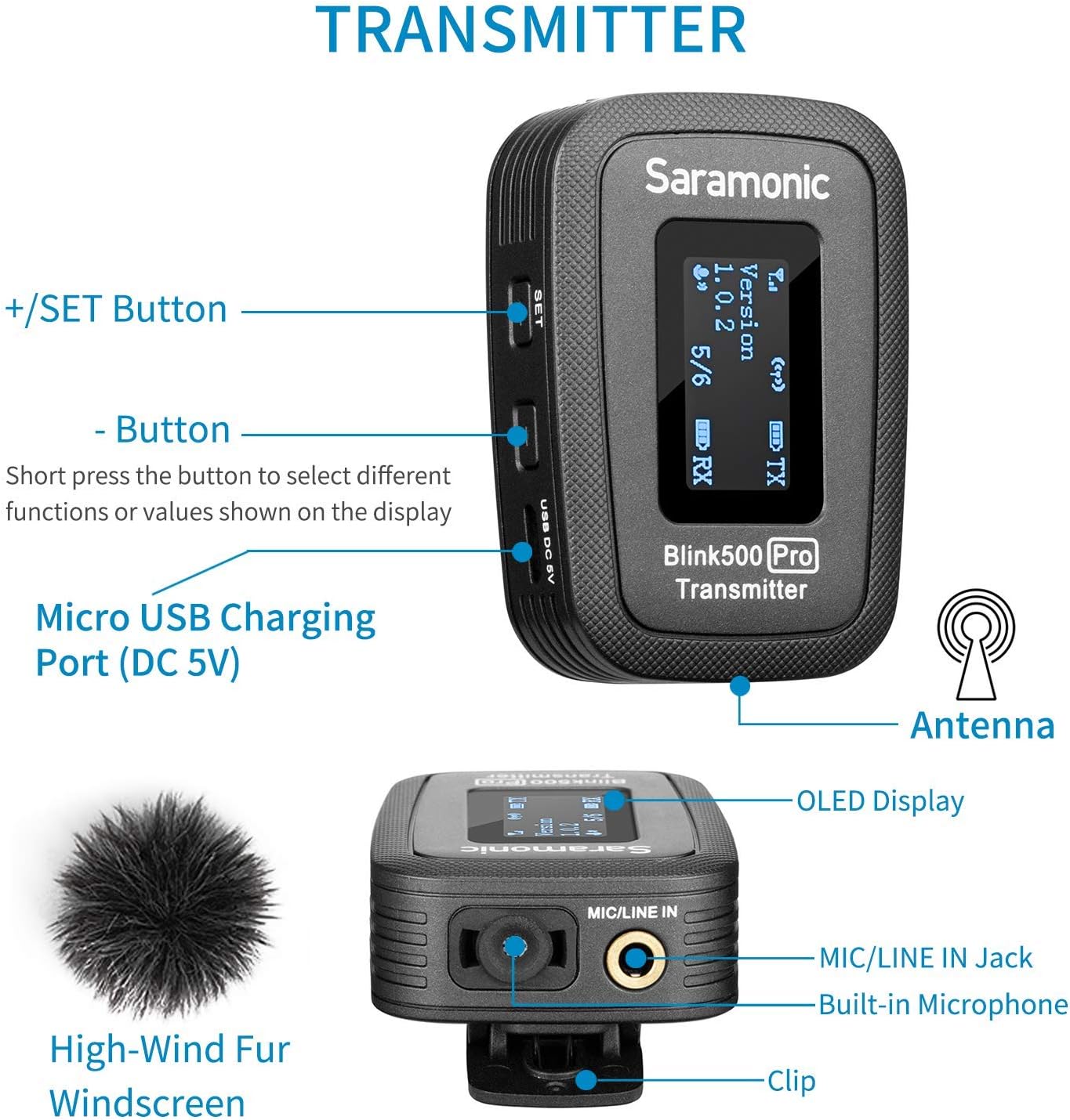 Wireless Lavalier Microphone with Charging Case V13304