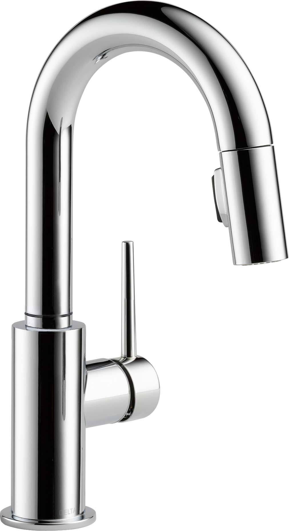 Chrome Single Handle Pull-Down Bar/Prep Faucet F9430