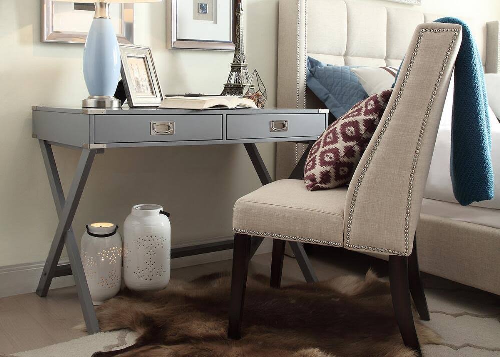 Gray X-Base Campaign Desk K36269