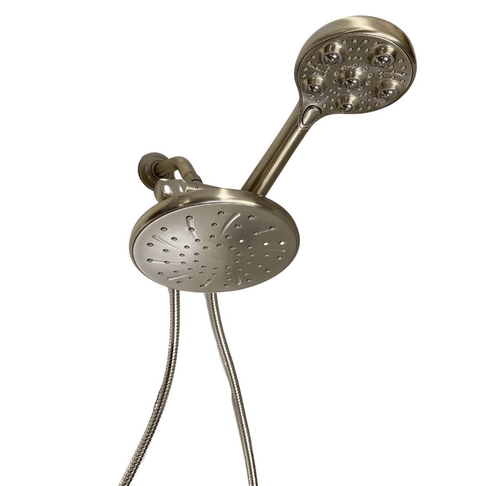 3-Spray 7.5 in. Dual Handheld Shower Head S345361