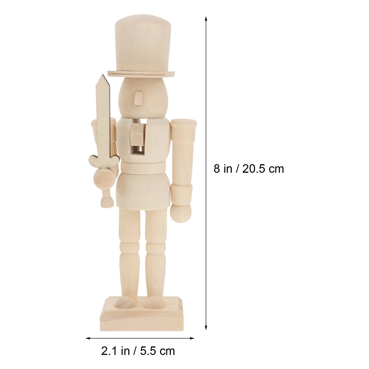 11 Pc Wooden Nutcracker Ornament Bamboo Child U975706