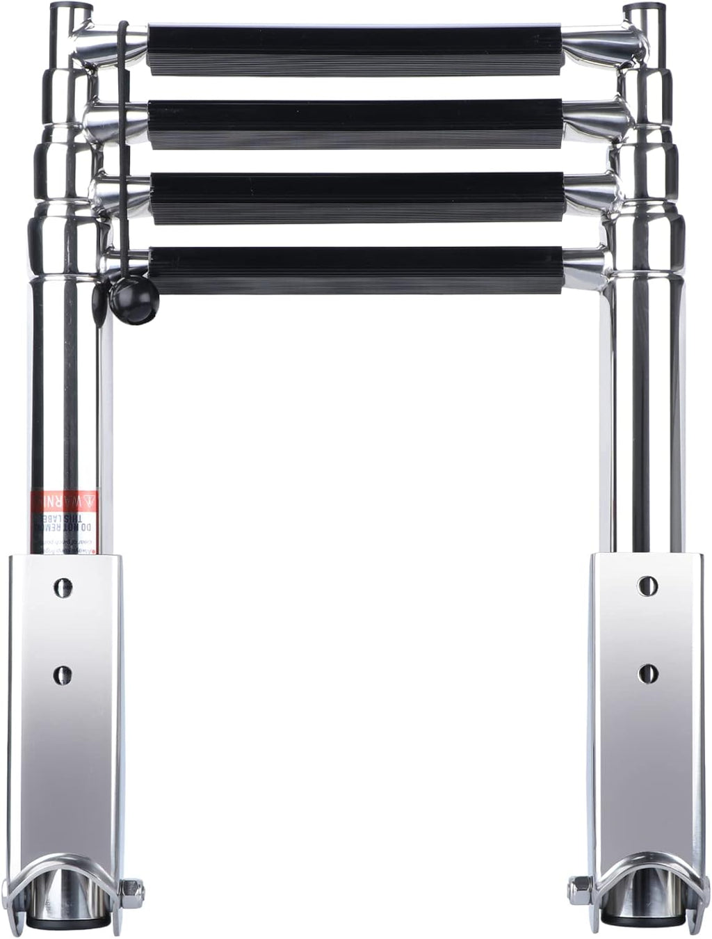 Telescopic 4 Step Stainless Steel Boat Ladder, 900 Pound Capacity, Pack of 2 W1905